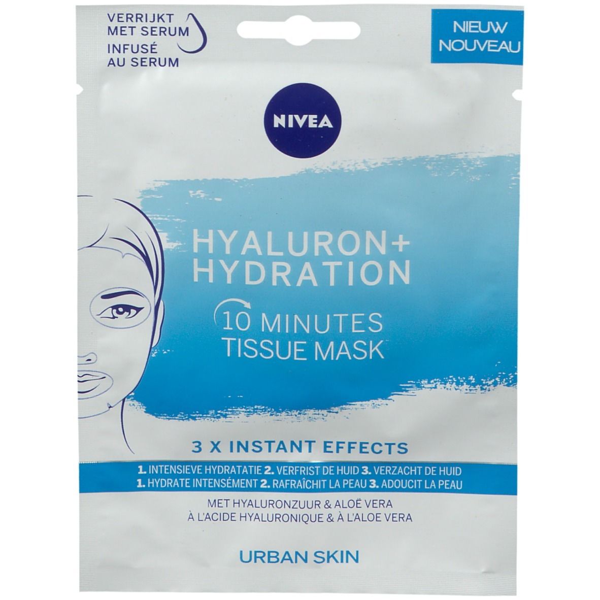 Nivea Masque Tissu 10 MIN Hyaluron + Hydration