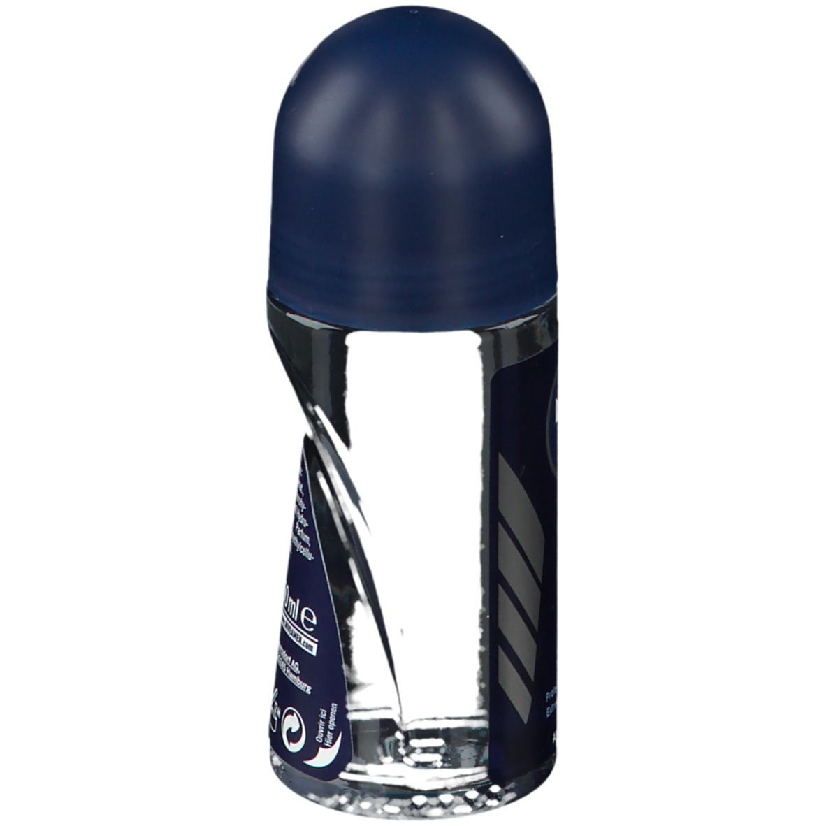 Dos du roll-on. Contient des ingrédients. 50ml. Code-barres et informations fabricant.
