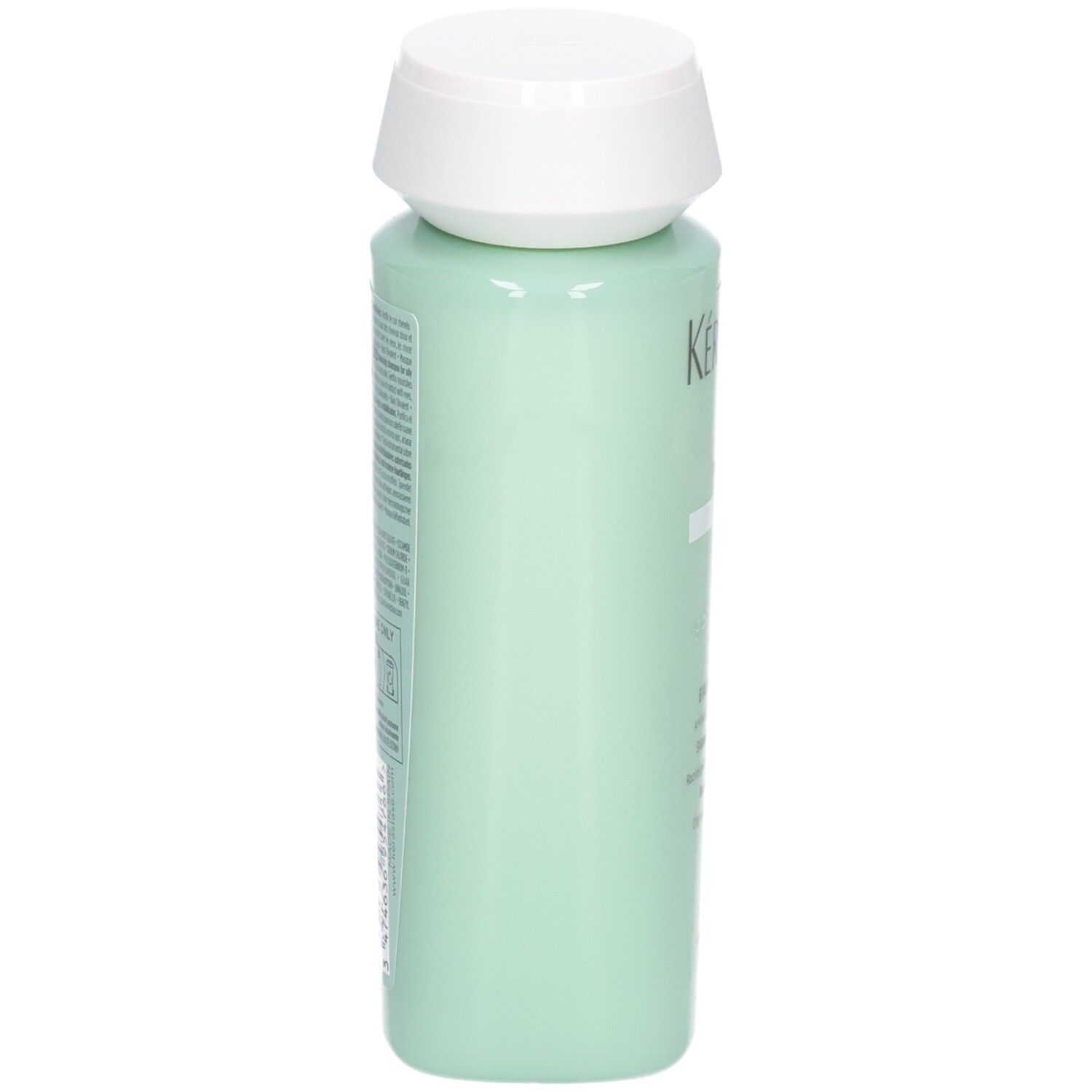 Kérastase Bain Divalent Shampoo, Rückseite der mintgrünen 250ml Flasche.