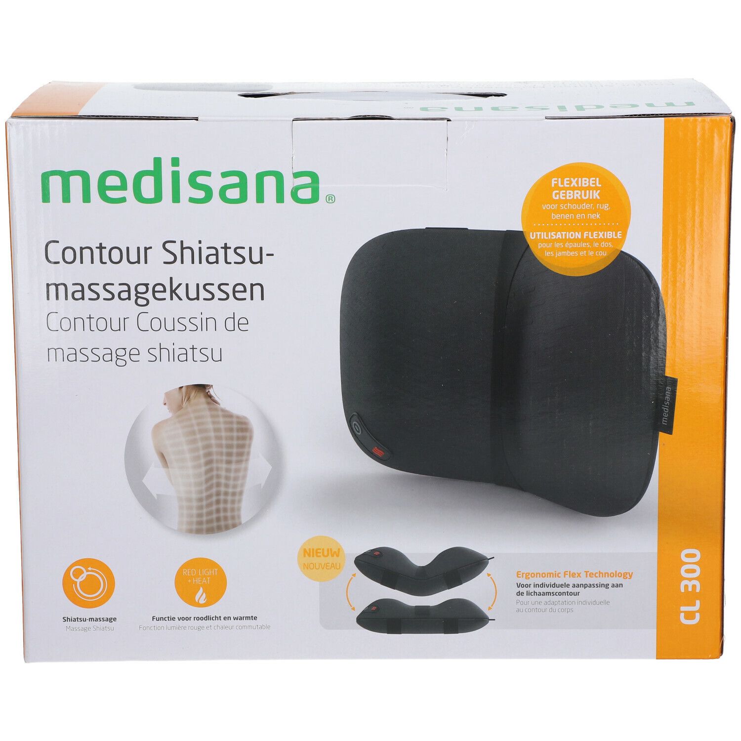 medisana® Contour Shiatsu-Massagekissen St 1 CL APOTHEKE SHOP - 300