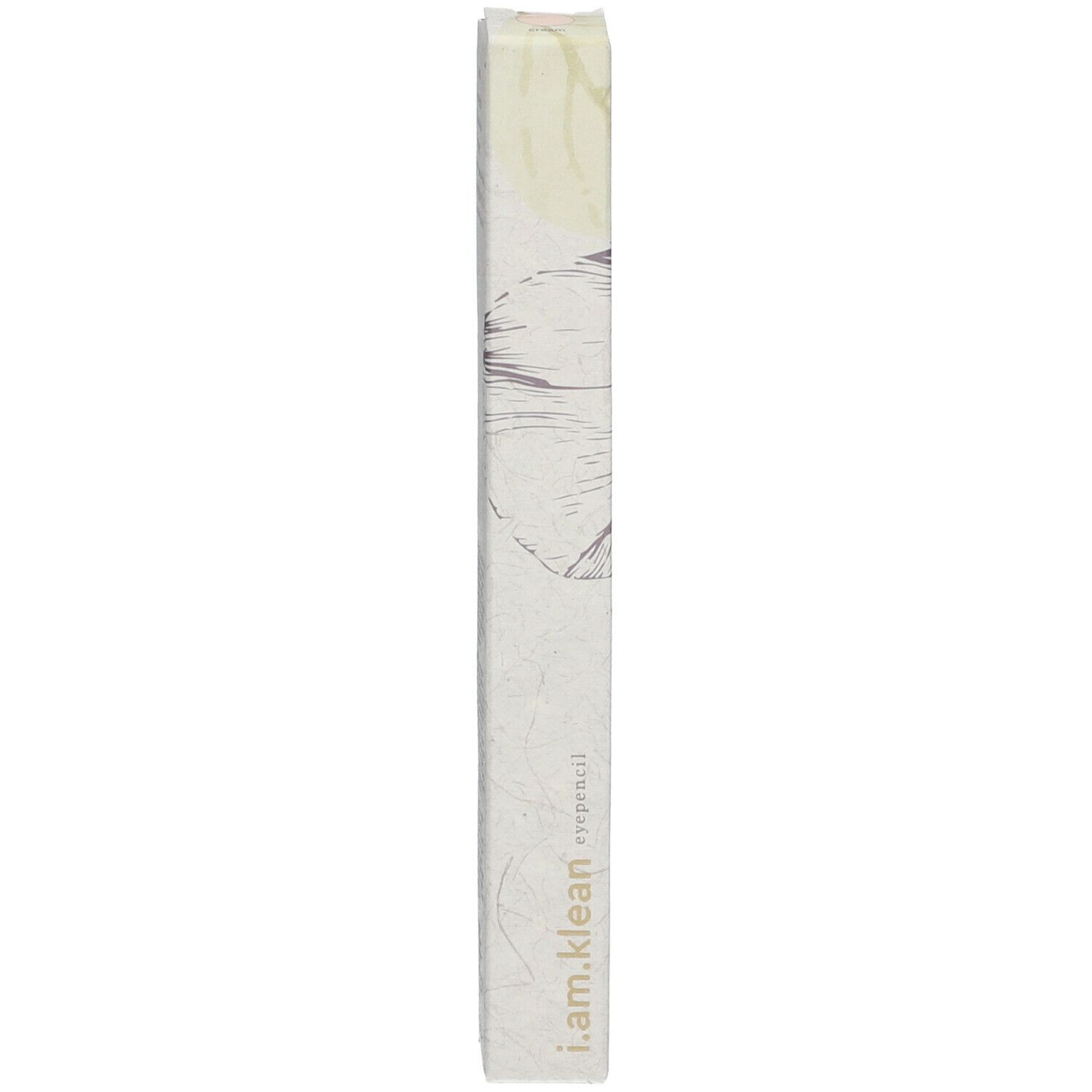 Verpakking met bloemmotief en opschrift i.am.klean eyepencil.