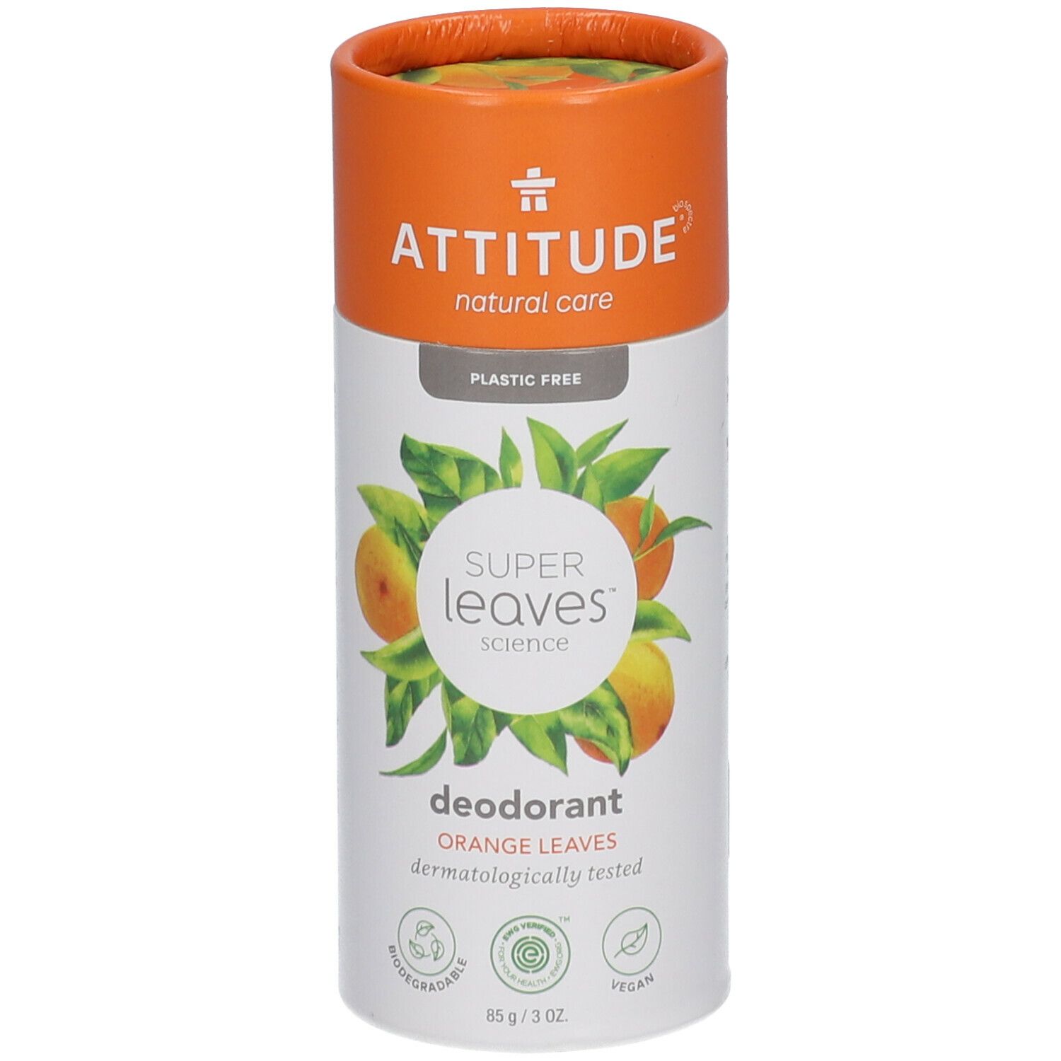 Attitude Super Leaves Deodorant Sinaasappelblad 85 g Deospray