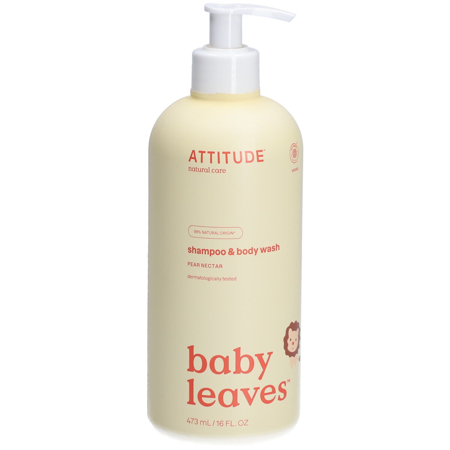 Attitude Baby Leaves 2-in-1 Shampoo & Body Wash Peer Nectar 473 ml Waschgel