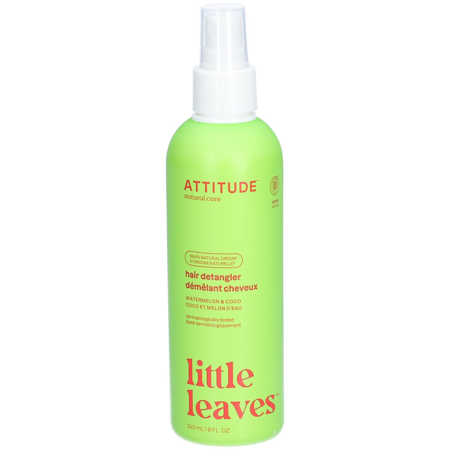 Attitude Little Leaves Démêlant Cheveux Coco & Pastèque 240 ml shampoing