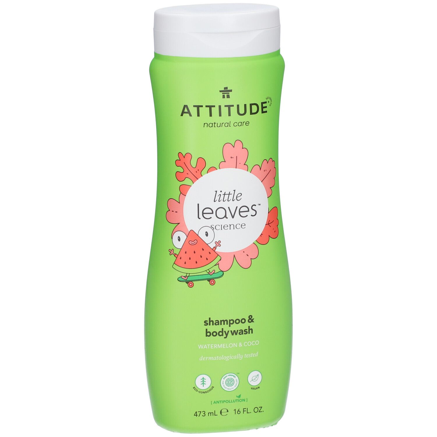 ATTITUDE® little leaves™ 2-in-1-Shampoo Wassermelone und Kokos