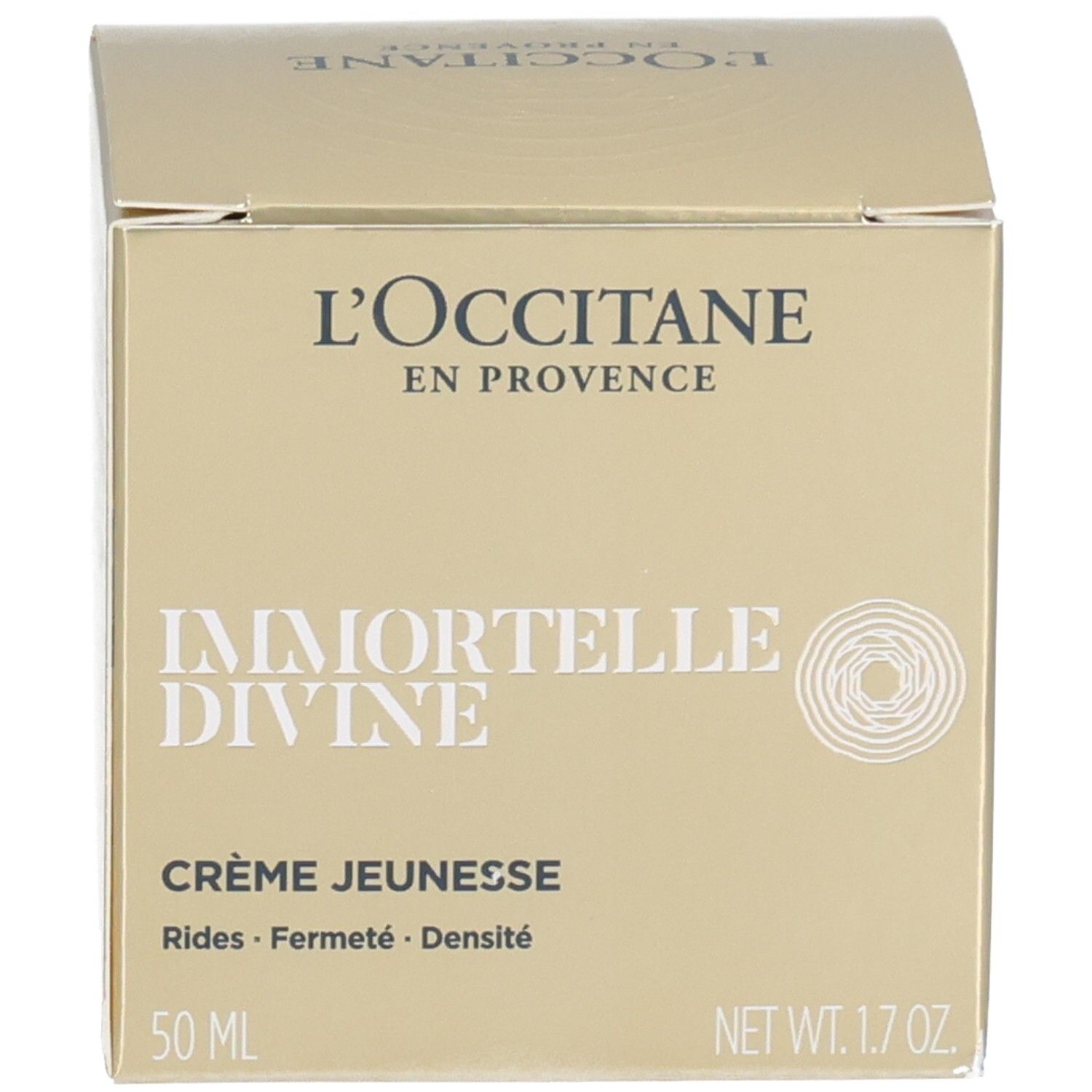 Verpackung der L'OCCITANE Immortelle Divine Creme Jeunesse. 50 ml.