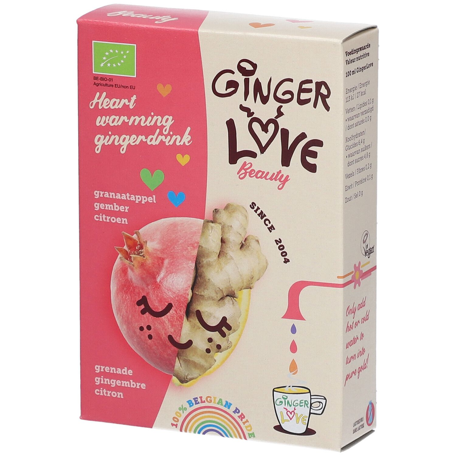 GingerLove Beauty Thé Grenade, Gingembre & Citron Bio