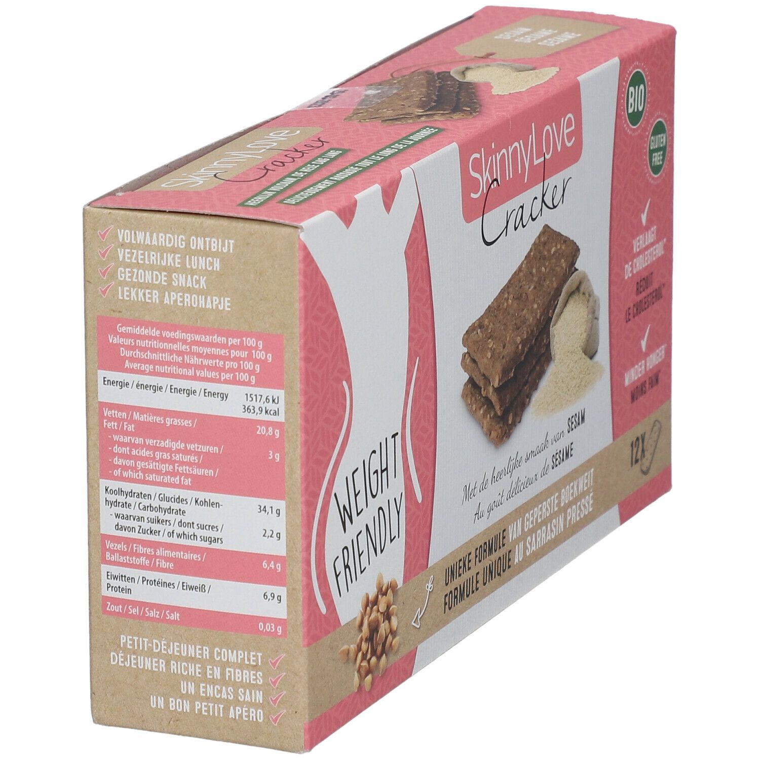 SkinnyLove Cracker Sesam Bio 180 g Futter