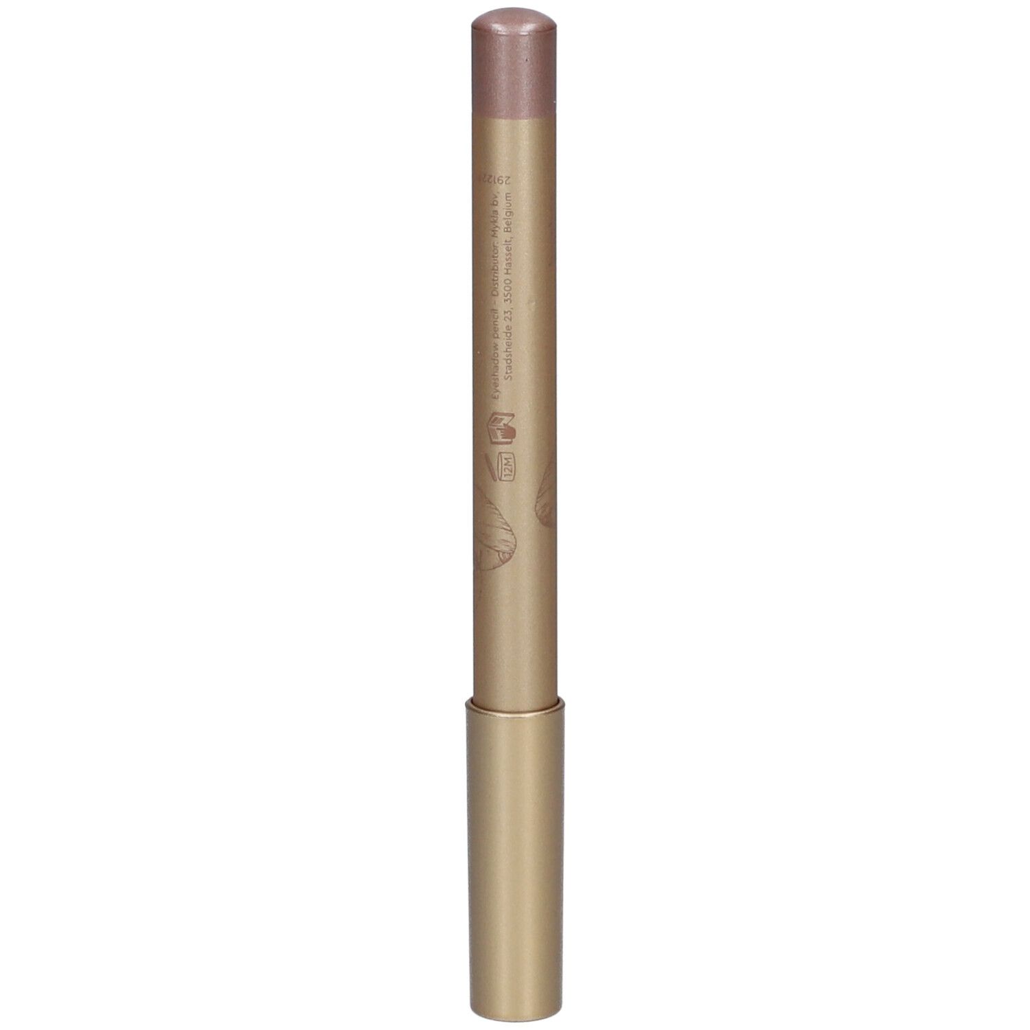 Goldfarbener Stift mit rosafarbenem Ende. Aufschrift: i.am.klean easy peasy pencil.