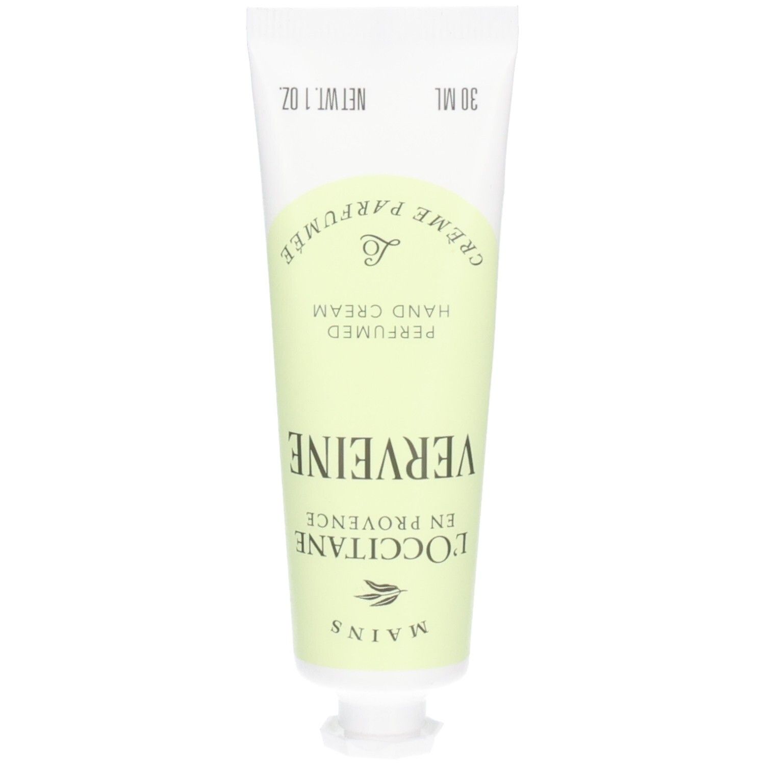 L'OCCITANE Verbena Hand Cream Tube mit Aufschrift "VERBENA HAND CREAM".