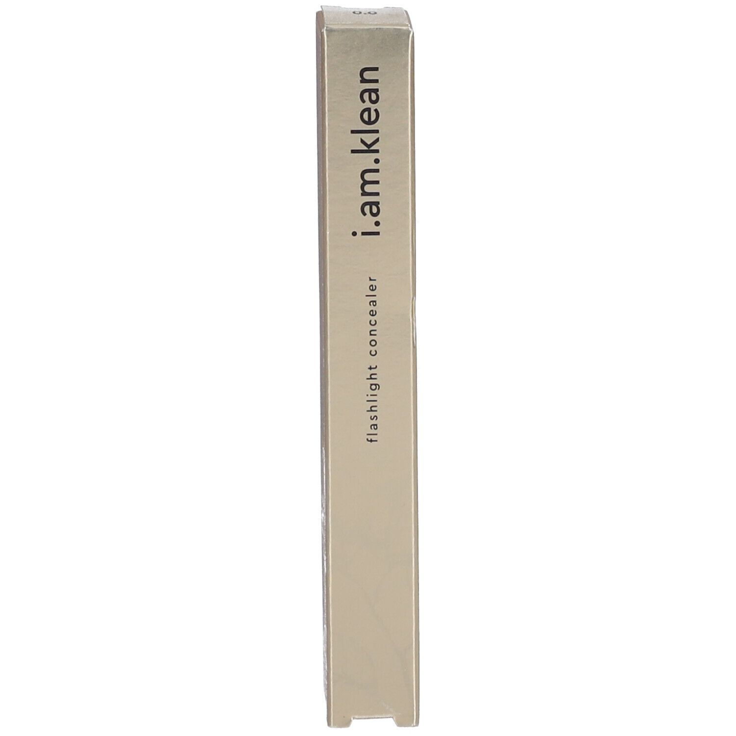 Goldfarbene Verpackung mit Aufschrift: i.am.klean flashlight concealer.