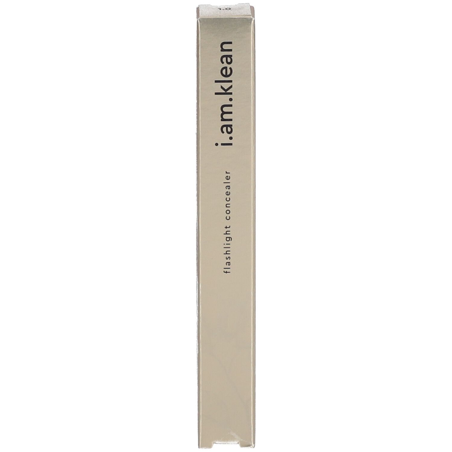Verpackung des Concealer-Stifts. Aufschrift: i.am.klean flashlight concealer.