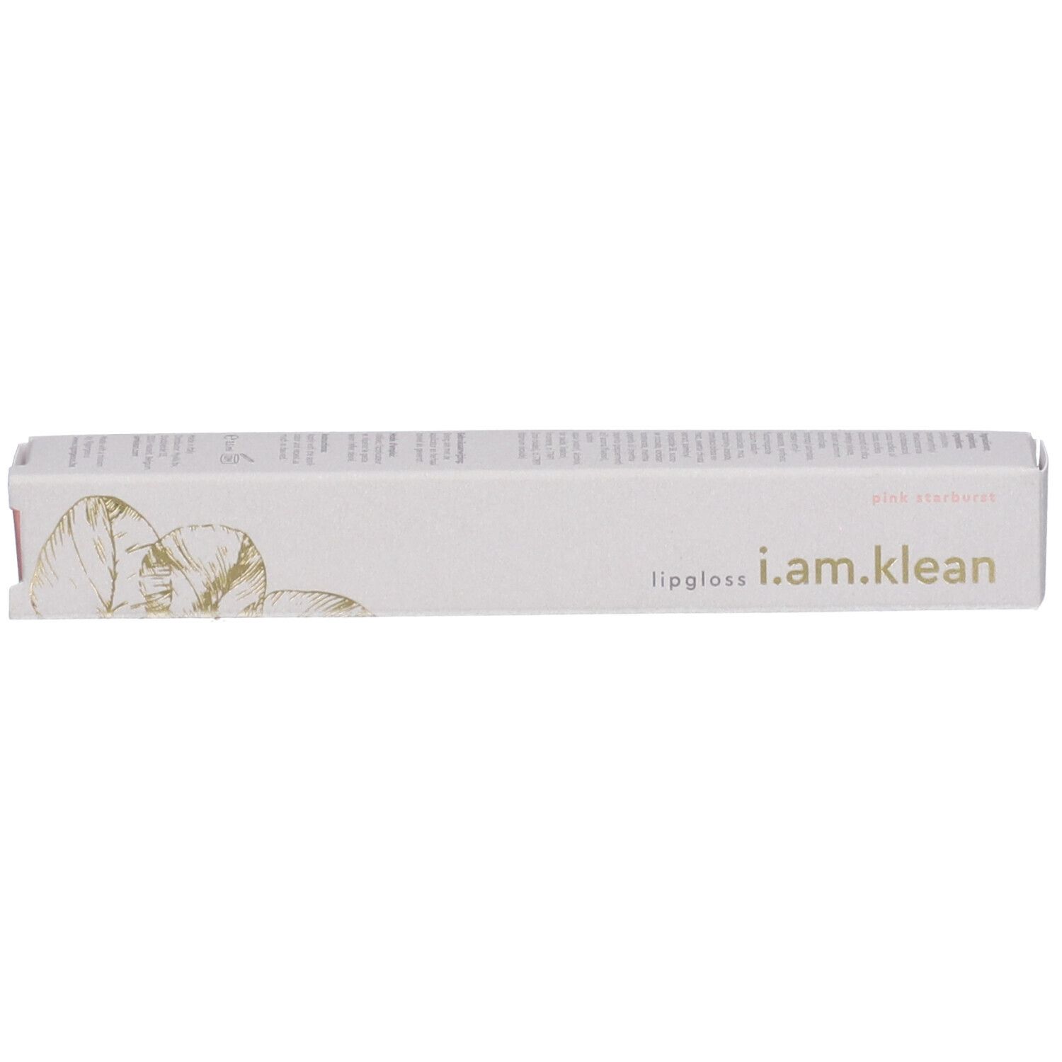Emballage avec l'inscription i.am.klean lipgloss pink starburst.
