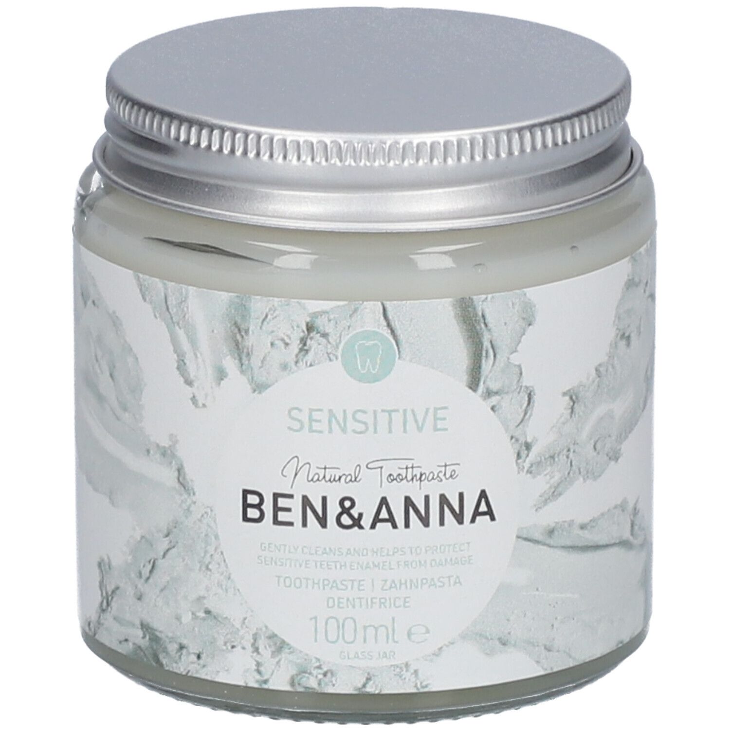 Ben & Anna Natural Toothpaste Glass Jar Sensitive