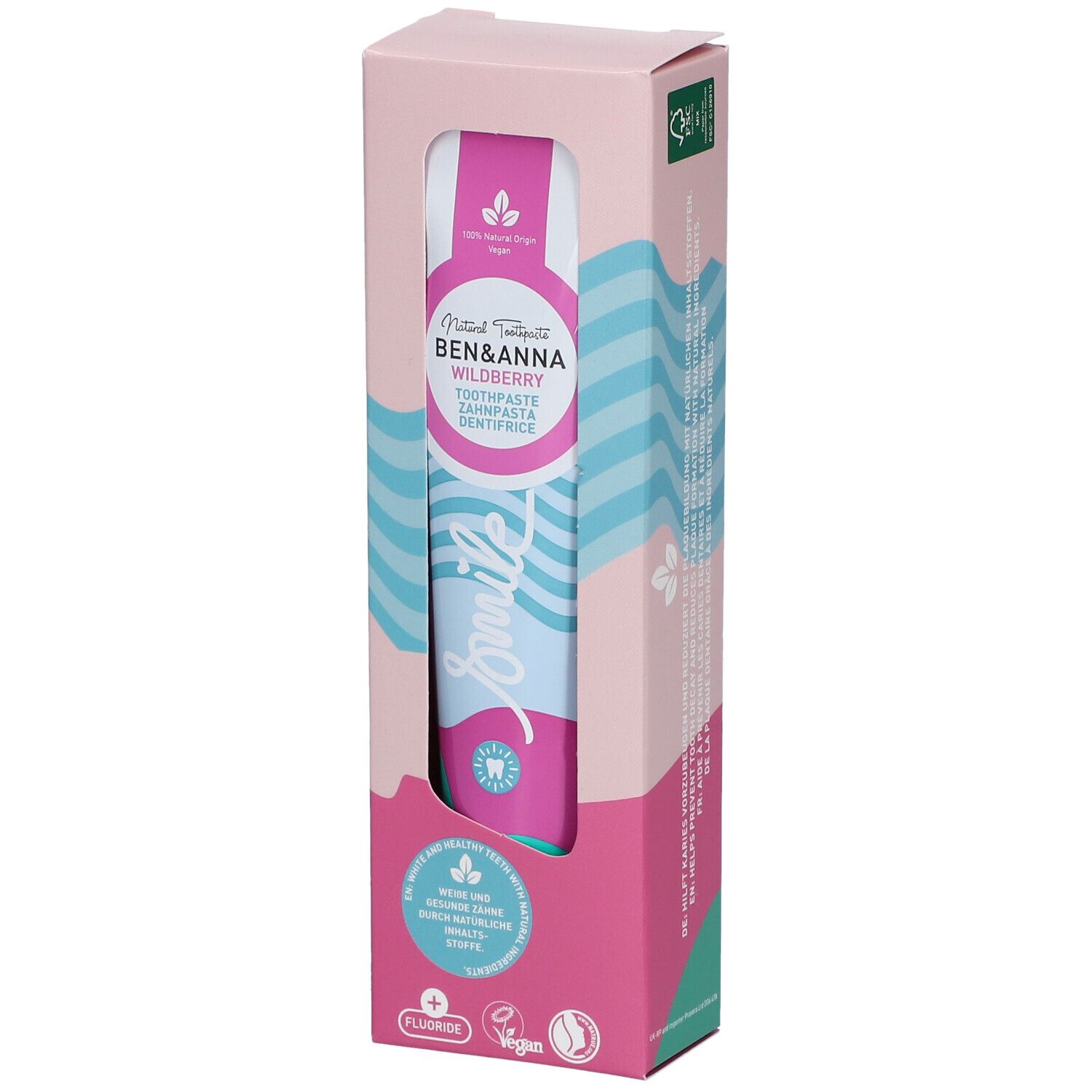 Ben & Anna Toothpaste Smile Wildberry Fluoride 75 ml Zahnpasta
