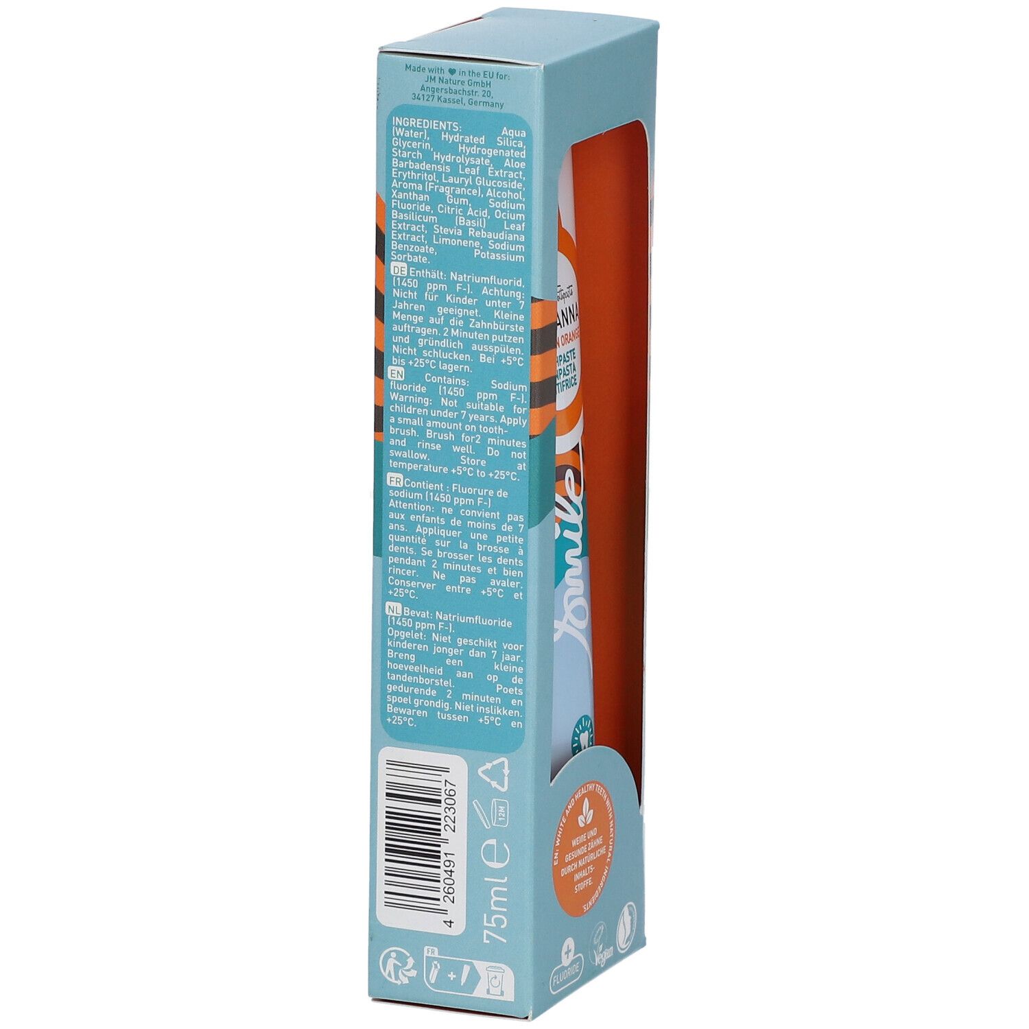 Ben & Anna Toothpaste Smile Cinnamon Orange Fluoride 75 ml Zahnpasta