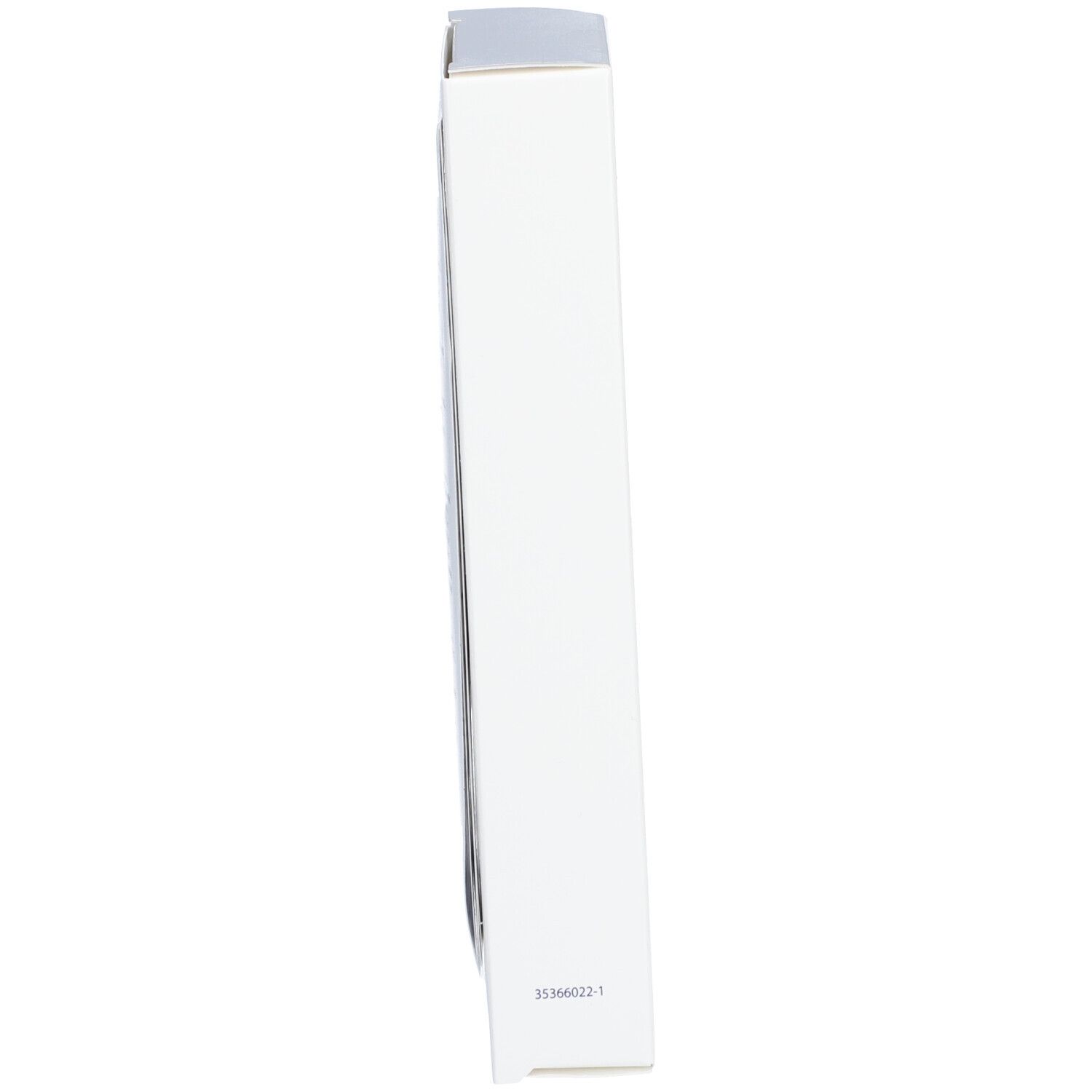 Vue latérale de l'emballage blanc Obagi ELASTIderm. Informations et code-barres.