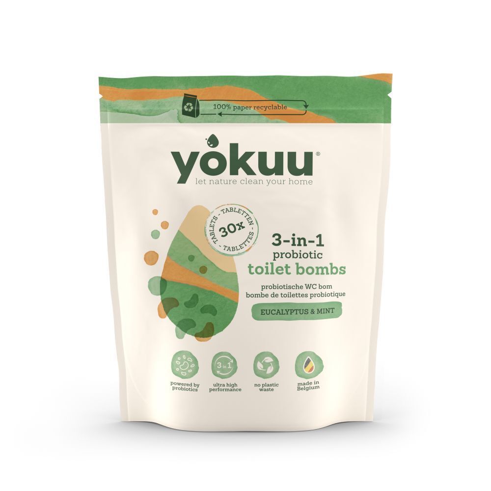Yokuu® Tablettes de bombe WC naturelle Eucalyptus/menthe