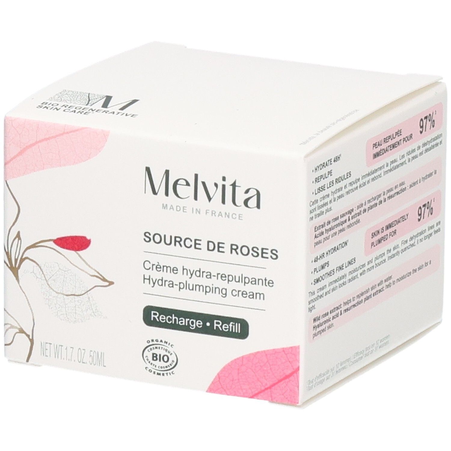 Melvita Refill Hydro-Plumping Cream 50 ml 0,05 l Creme