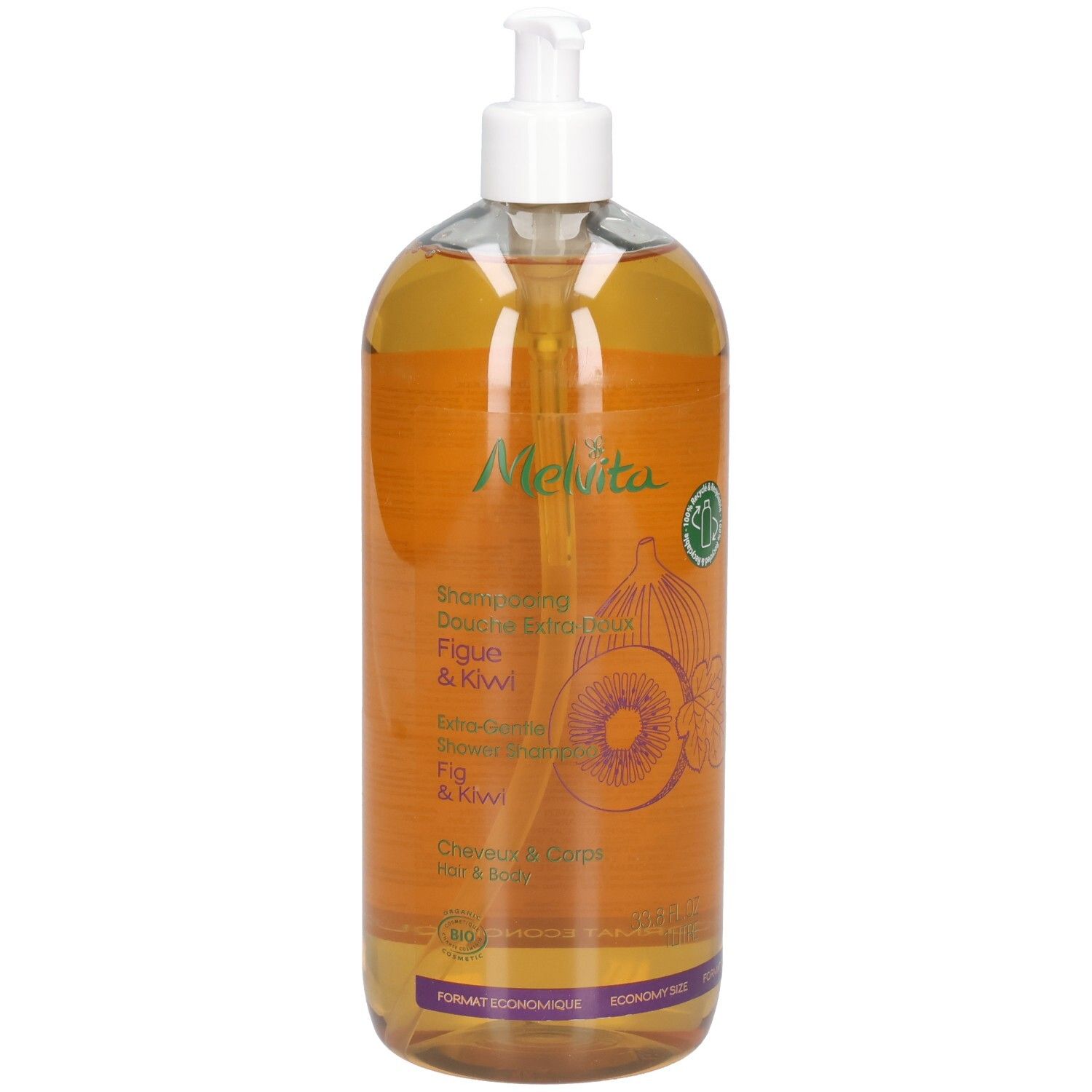 Melvita Shower Shampoo Extra Delicate 1l 1 l