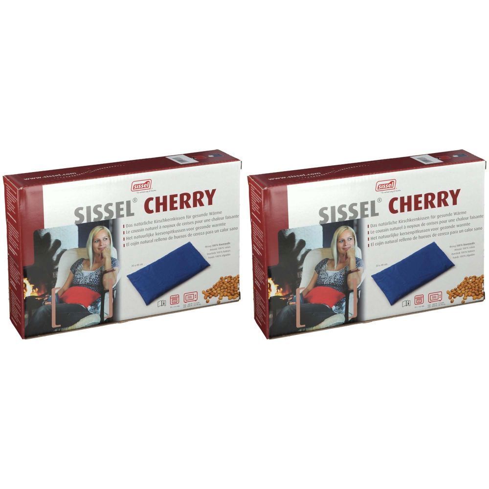 Sissel Cherry 20 x 40 cm Rood x2 2x1 St Heizkissen