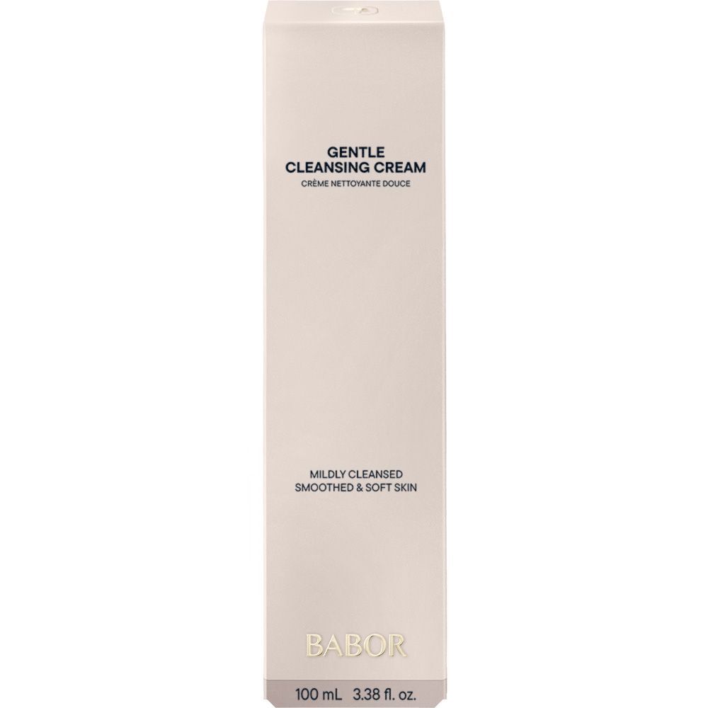 BABOR Gentle Cleansing Cream Tube Rückseite mit Text