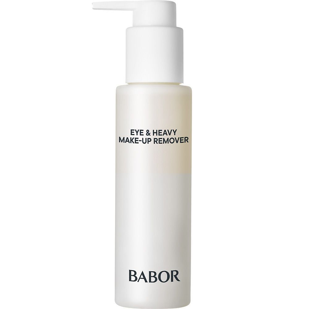 BABOR Eye & Heavy Make-Up Remover, Flasche mit Pumpspender.