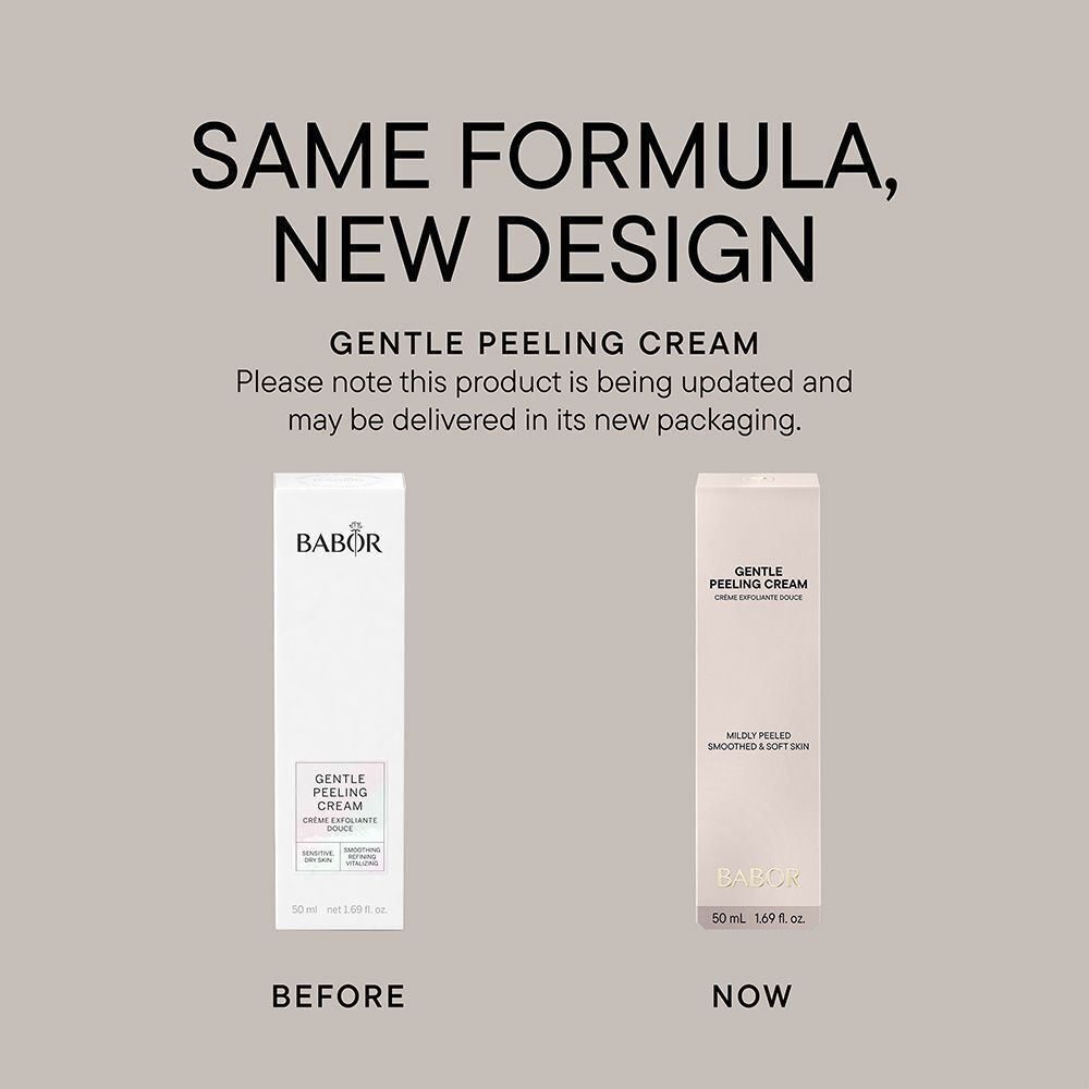 BABOR Sanfte Peelingcreme Faltschachtel, Vorderseite.
