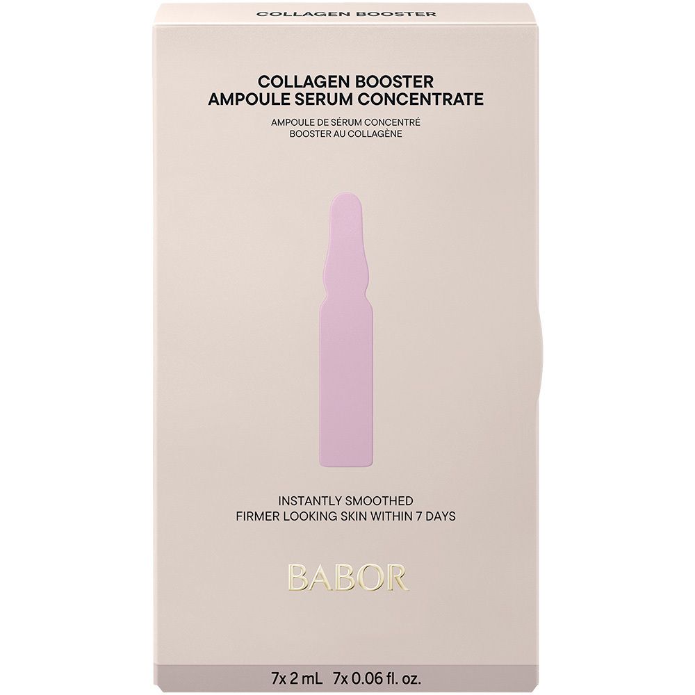 Babor Collagen Booster Ampullen-Verpackung, Vorderansicht.