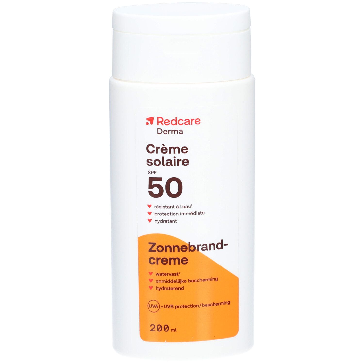 Redcare Sonnenmilch LSF 50, 200ml Flasche.