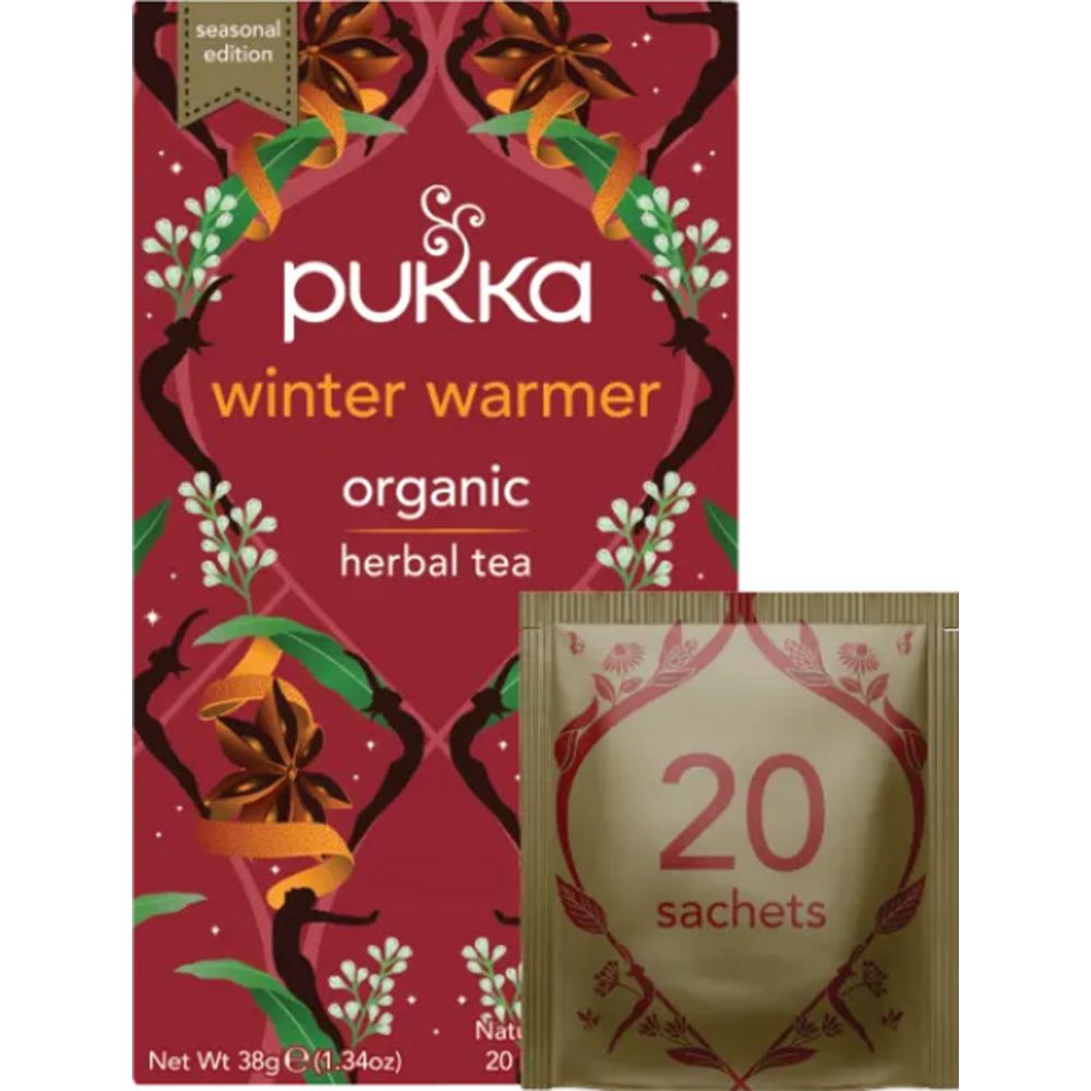Pukka Hiver enchanté - Infusion aromatisée bio (gingembre, rooibos, orange et anis étoilé)