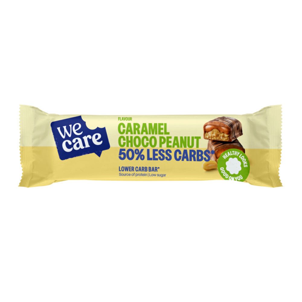 We Care Barre Caramel Chocolat Cacahuète