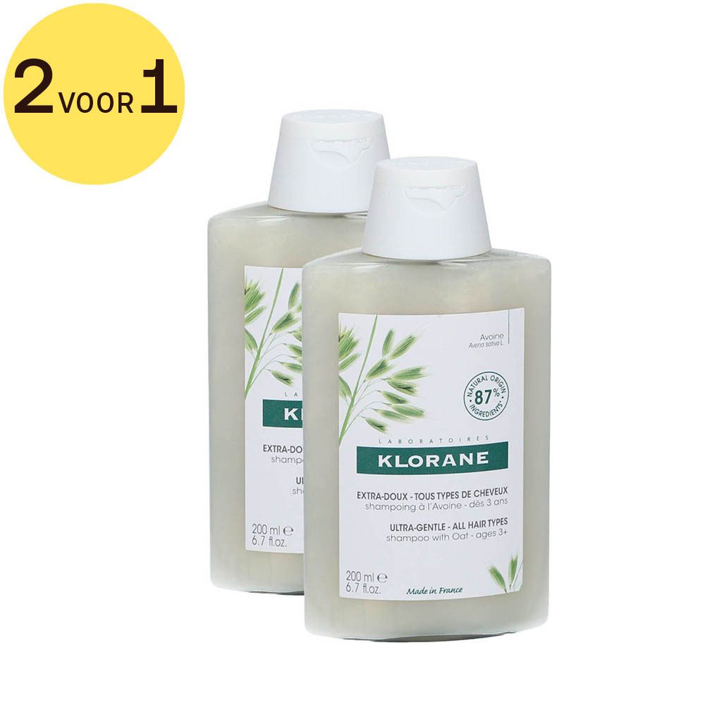 Klorane Ultra-Gentle Shampoo met haver 2 voor 1