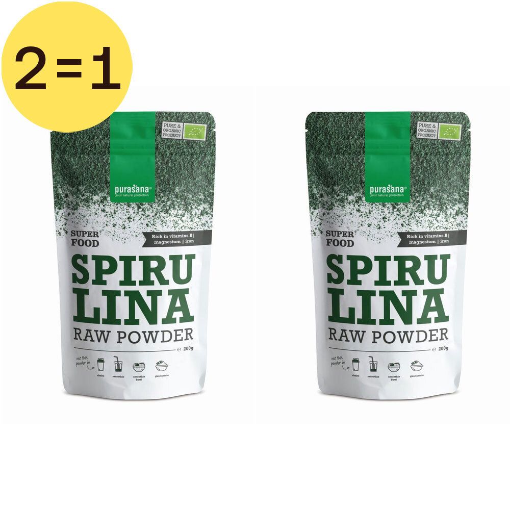 Purasana® Spirulina x2 2x200 g Pulver