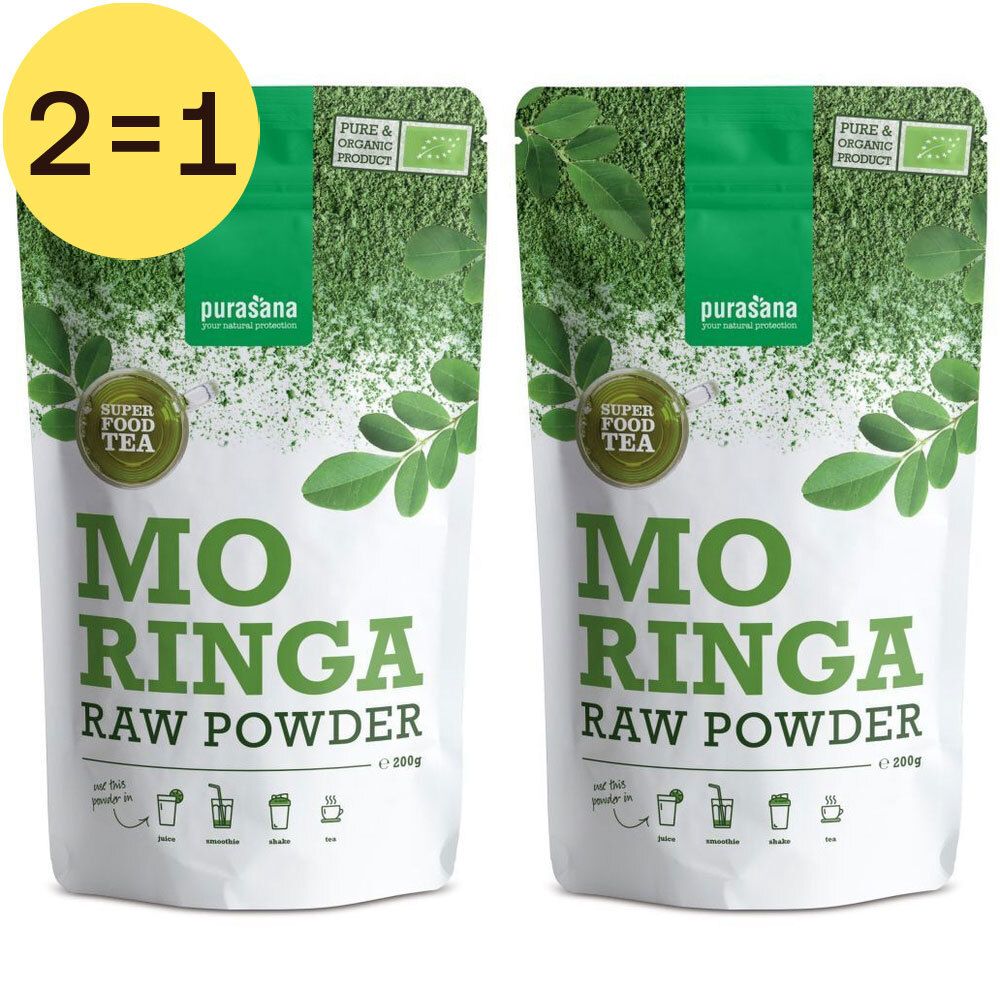 Purasana® Moringa Poeder x2 2x200 g Pulver