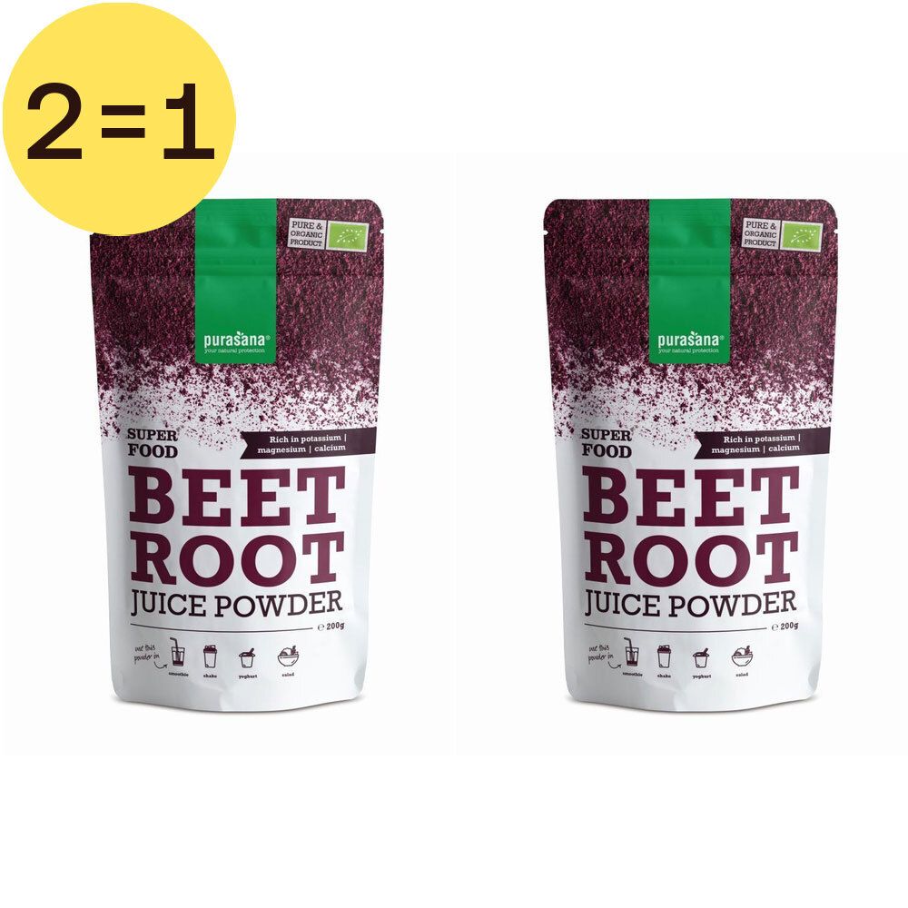 Purasana® Rode Biet x2 2x200 g Pulver