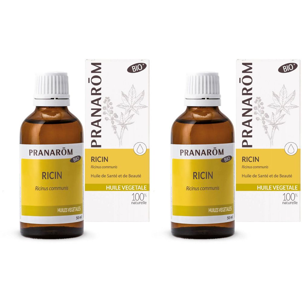 Pranarôm Plantaardige Olie Ricinus Bio x2 2x50 ml Öl