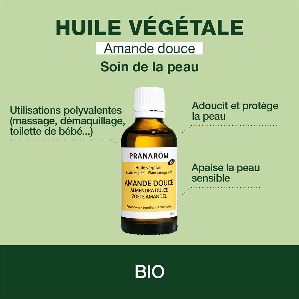 Quatre flacons et quatre boîtes. "BIO" et "1+1" sont visibles sur les boîtes.