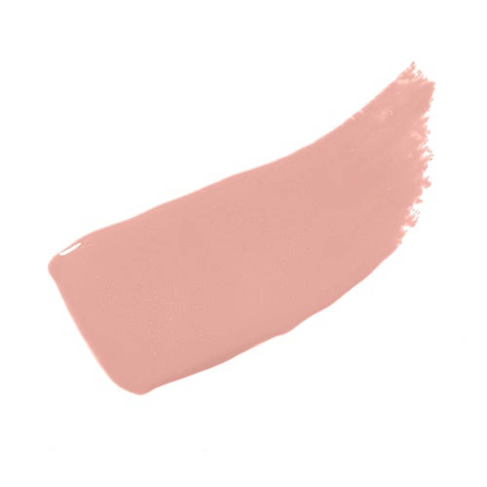 Rosa Lippenöl-Abstrich auf weißem Hintergrund. Glänzende Textur.