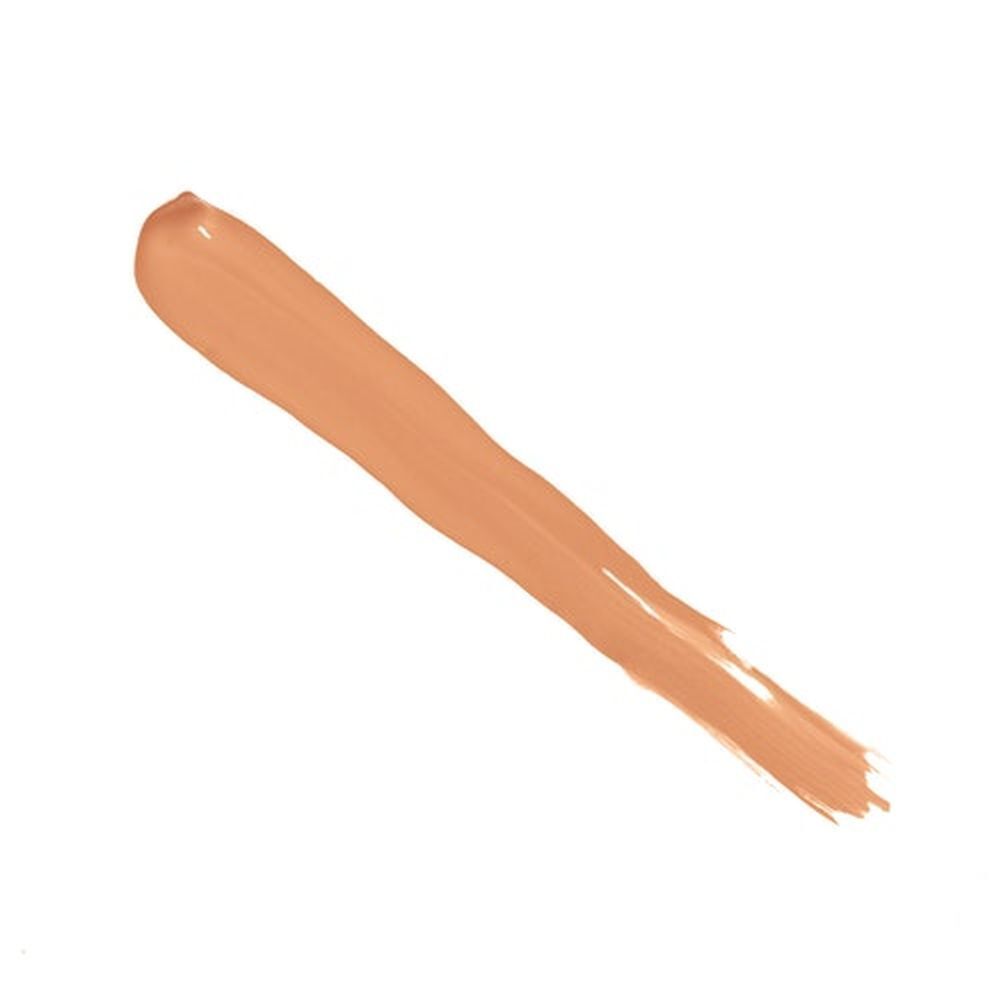 Trait oblique de correcteur, teinte brun clair. Sur fond blanc.