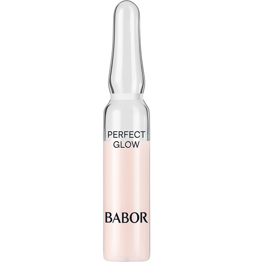 Verpackung mit Ampullen Perfect Glow Serum von BABOR.