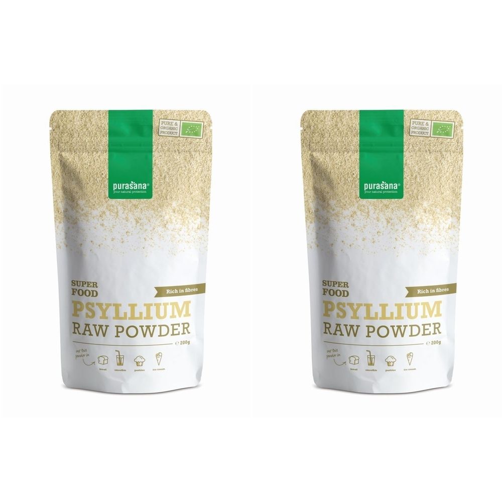 Psyllium poeder 200 g BIO x2 2x200 Pulver