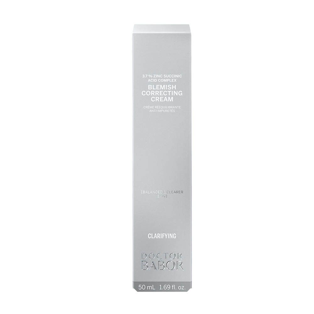 Produktverpackung. Aufschrift: Blemish Correcting Cream, Doctor Babor. 50 ml.