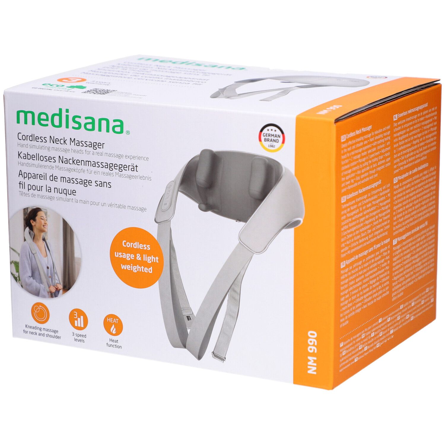 medisana NM 990 kabelloses Shiatsu-Nackenmassagegerät