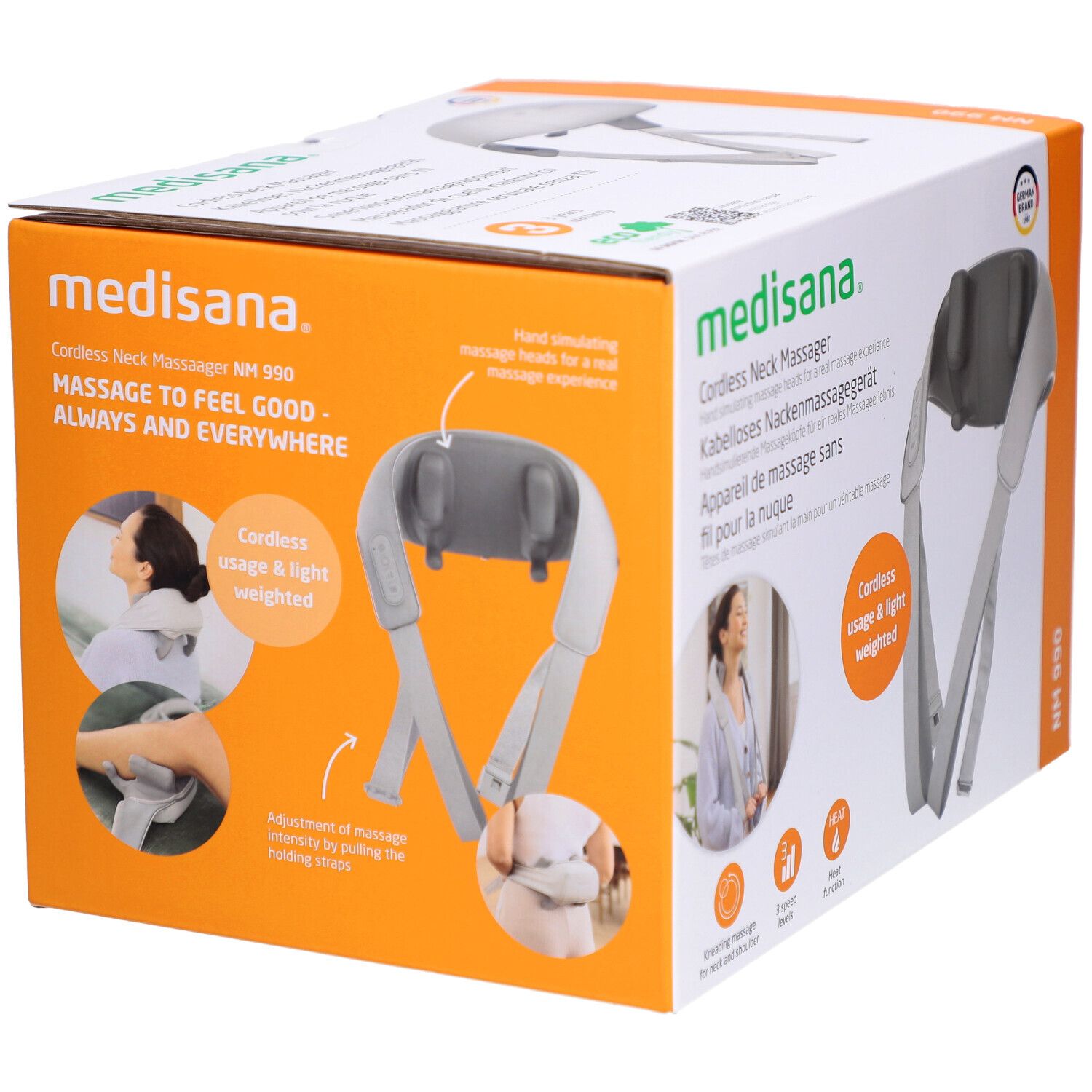 medisana NM 990 kabelloses Shiatsu-Nackenmassagegerät