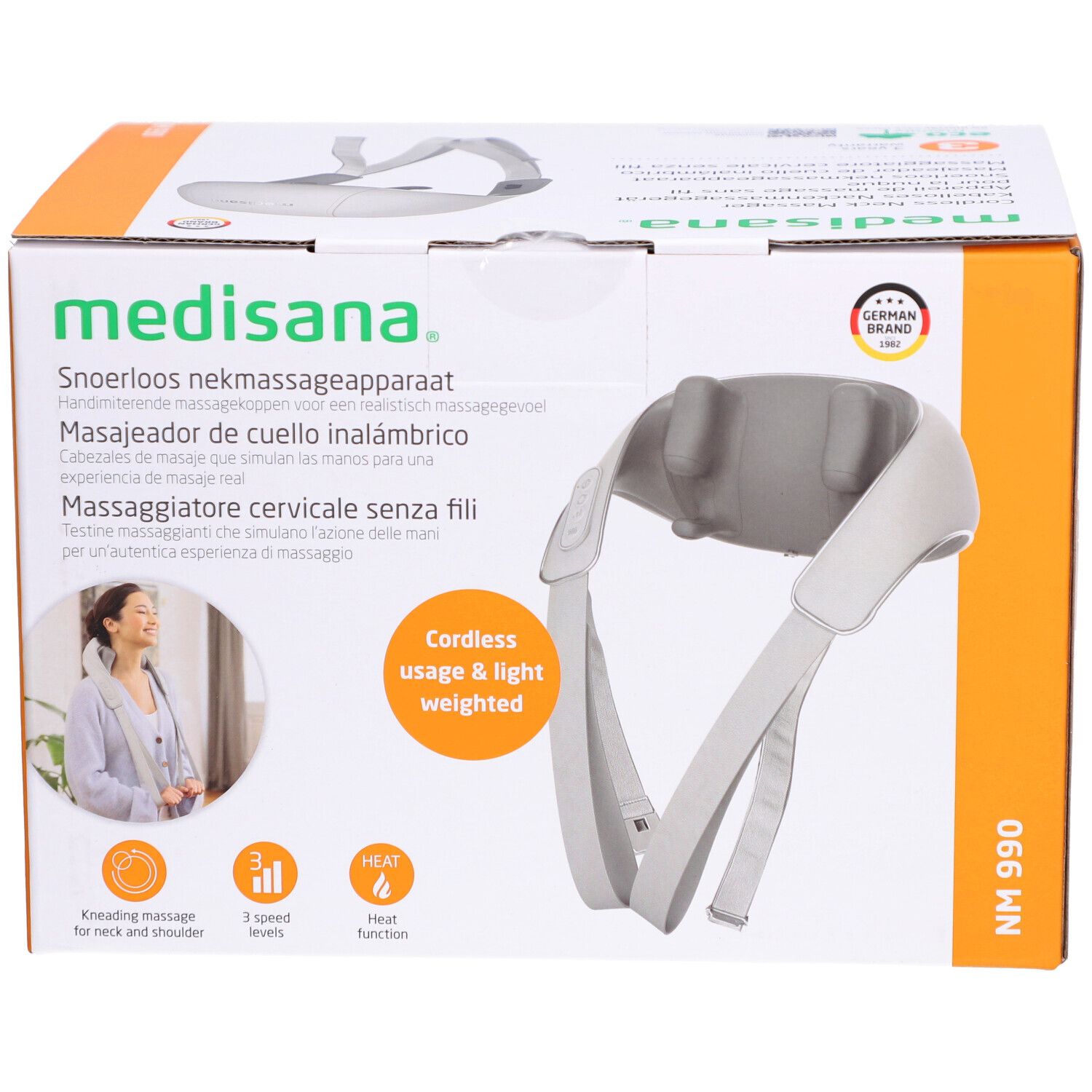 medisana NM 990 kabelloses Shiatsu-Nackenmassagegerät