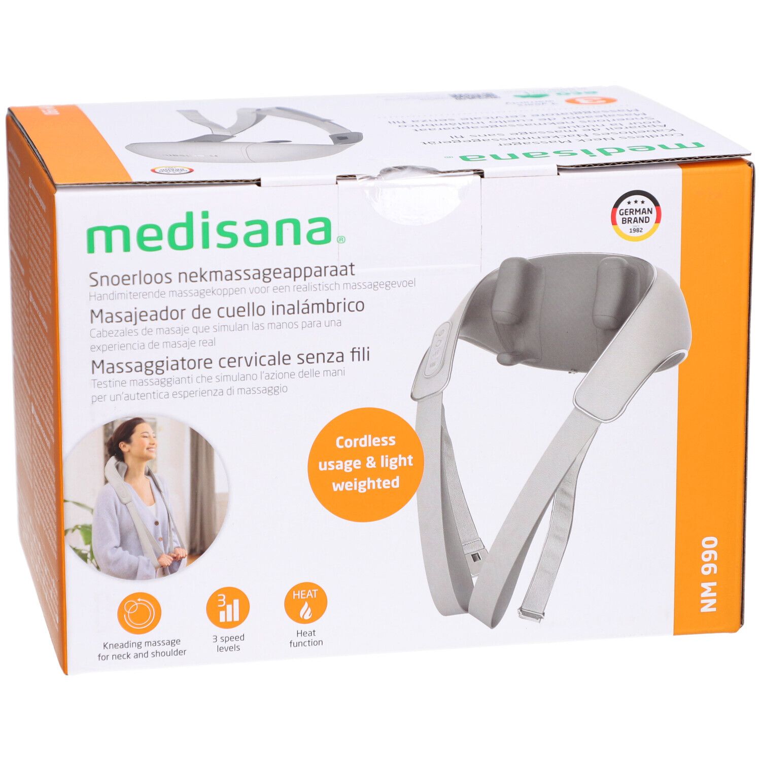 medisana NM 990 kabelloses Shiatsu-Nackenmassagegerät