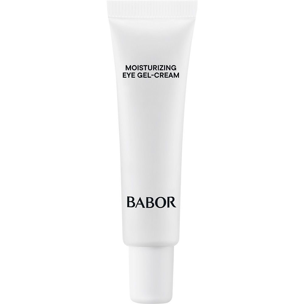 Babor Skinovage Moisturizing Eye Gel-Cream Tube, deutsche Beschriftung.