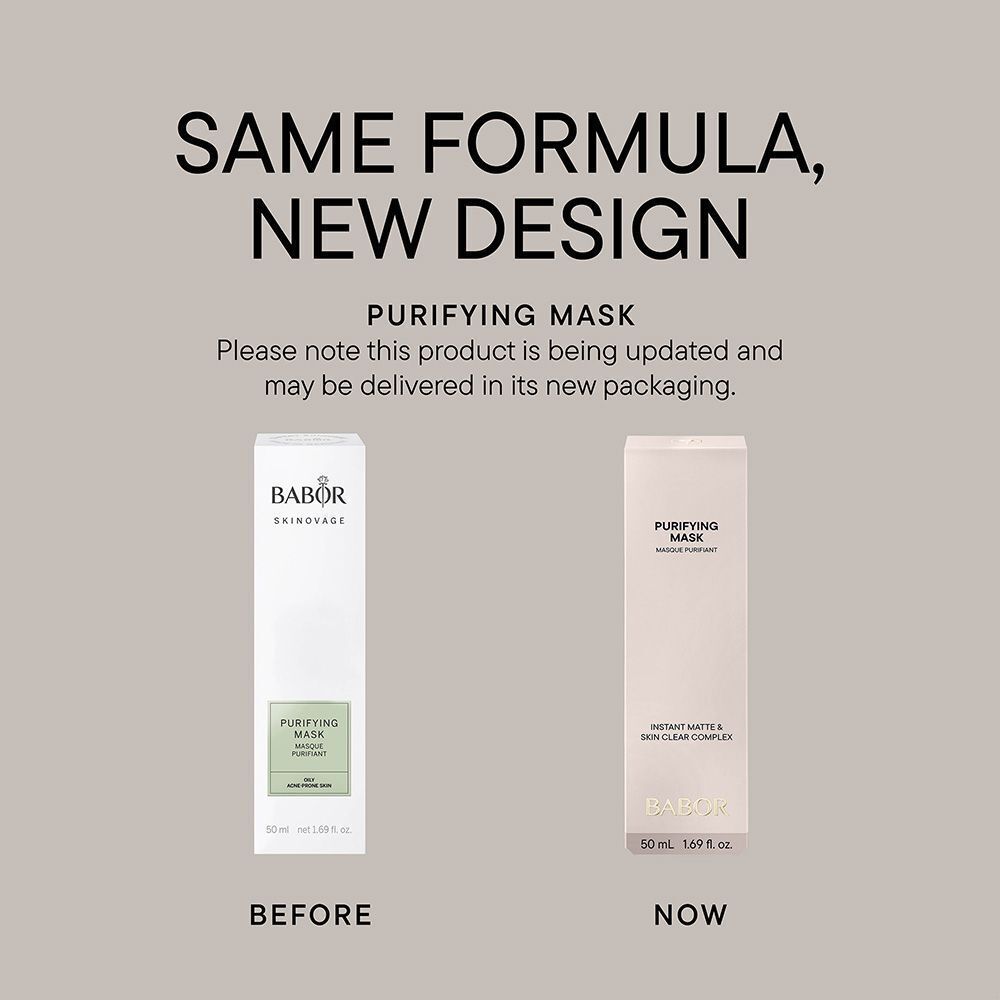 BABOR Skinovage Purifying Mask Tube und Faltschachtel, 50 ml, für unreine Haut.