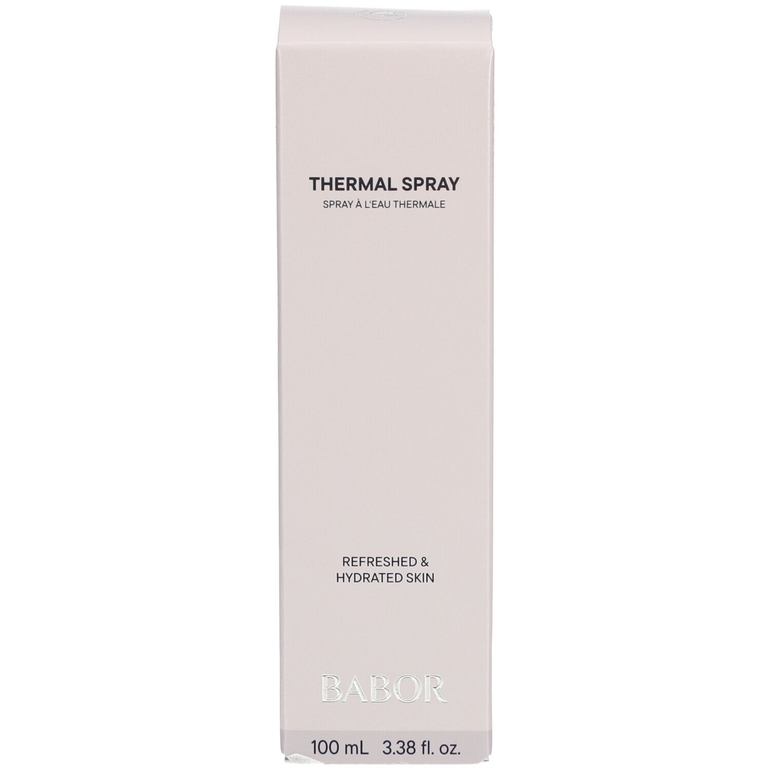BABOR Thermal Spray, Verpackung. Aufdruck: Thermal Spray, 100 ml.